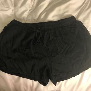 Black flowy shorts